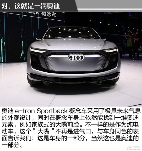 奥迪e-tron sportback深度解析 外观设计解析
