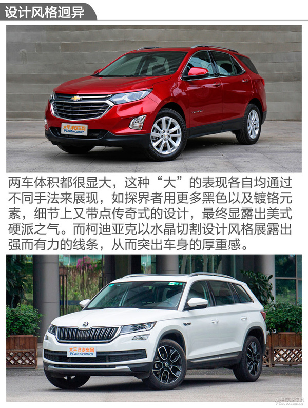 柯迪亚克对比探界者 柯迪亚克对比探界者