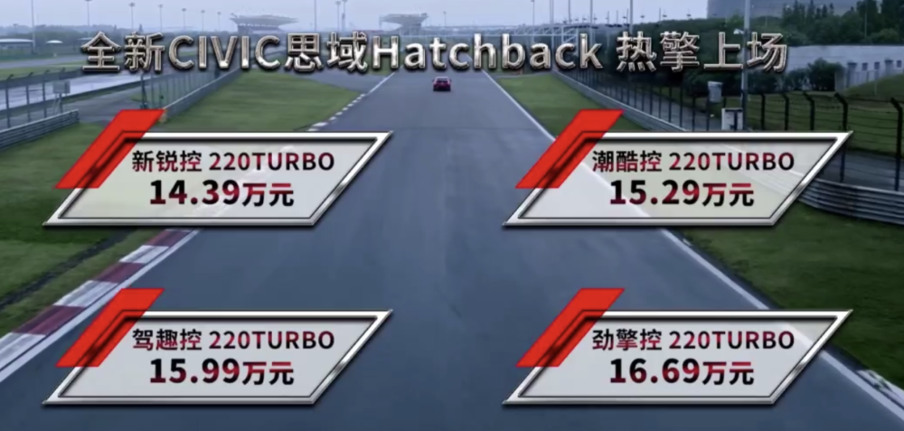 滿足專屬人群 東風本田全新思域Hatchback上市 14.39萬起