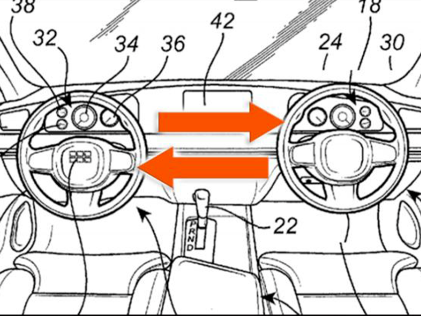 酒駕遇交警也不怕？沃爾沃新專利：方向盤可從主駕移到副駕