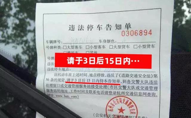 这2种违章必须15天内处理，否则要交滞纳金