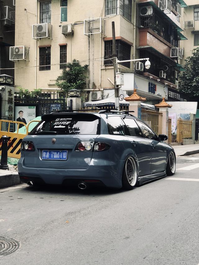 马自达6旅行改mps外观,低趴姿态就是帅气