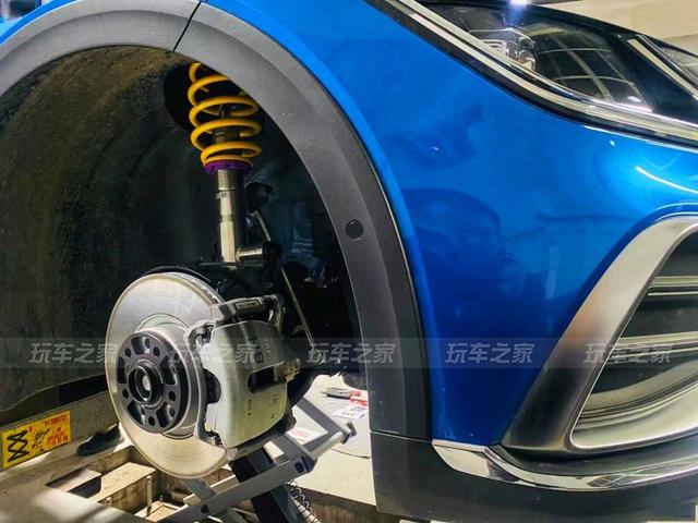 青岛车友提大众CC猎装版 新车落地改装KW DDC电调避震