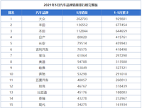 5月品牌销量分析：国产、日系、德系争霸