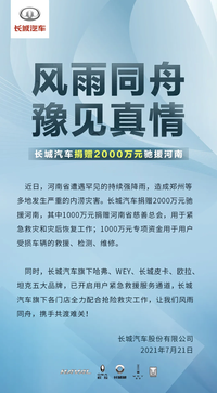 每天車聞：長城汽車提供24小時免費道路救援