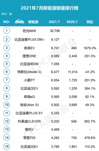 一个向左一个向右 特斯拉与比亚迪7月销量为何两级反转