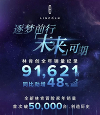 林肯中国2021年销售9.16万辆