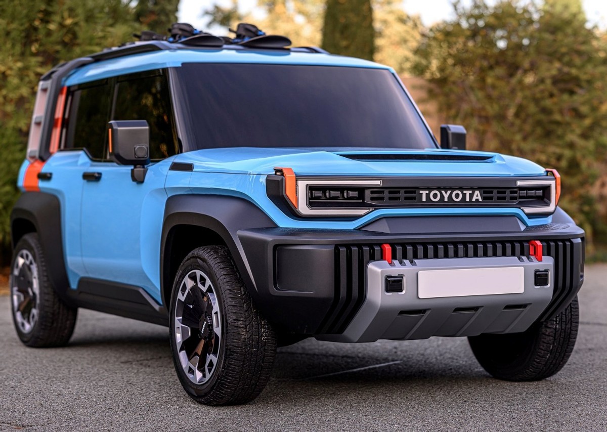 丰田FJ Cruiser,fjcruiser丰田 cruiser ev conceptfj cruiser车身外观,复刻了半个世纪前的丰田fj40