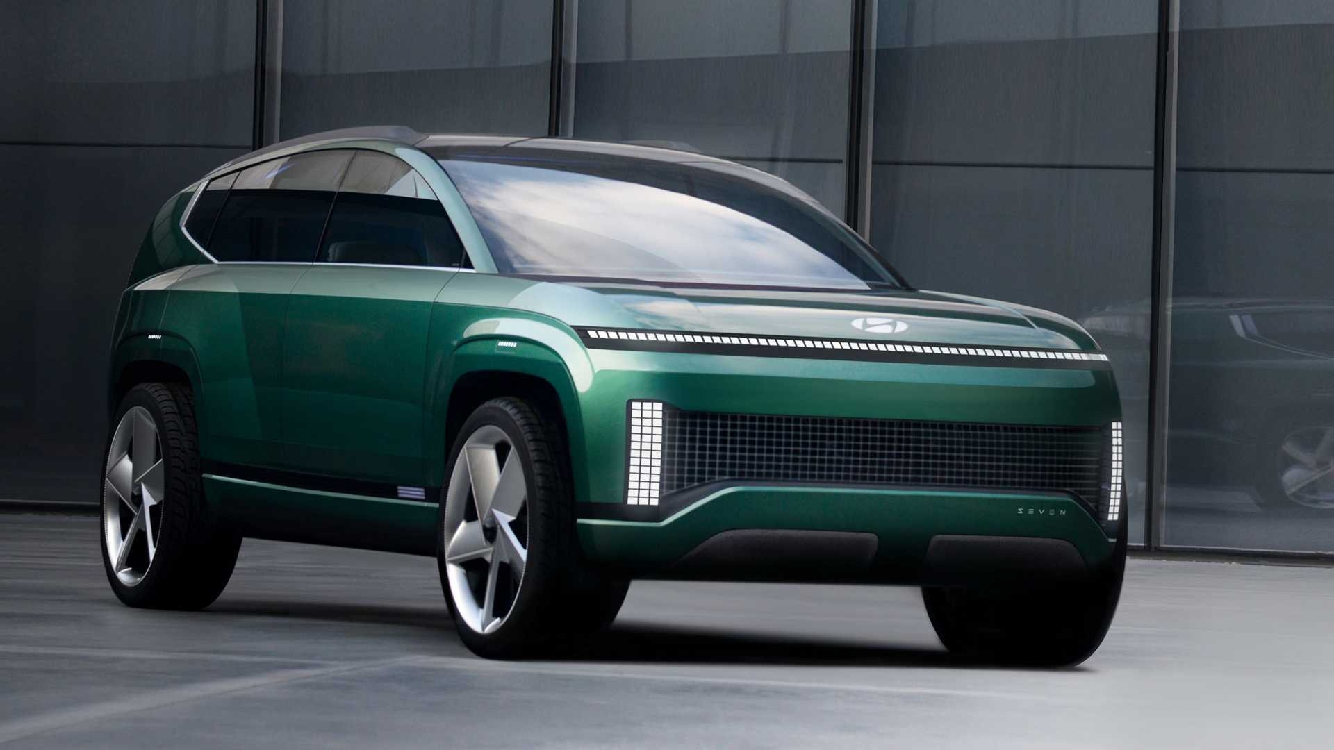 现代发布最新电动概念SUV：SEVEN 这内饰设计绝了