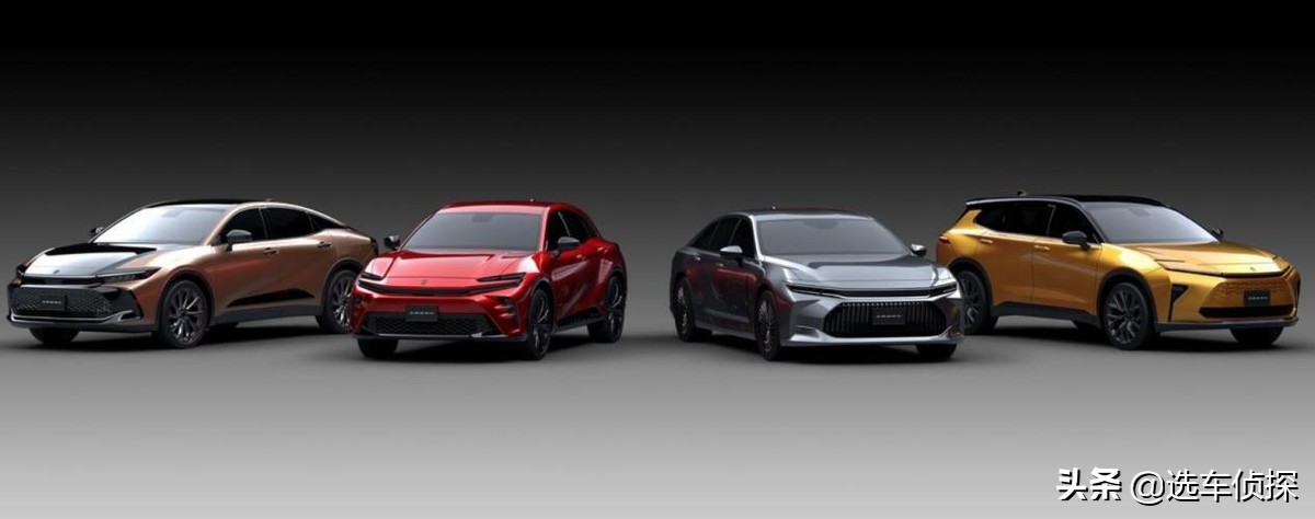 全新第16代丰田皇冠,造型结合轿车与SUV,四种车身造型