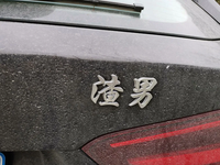 车尾贴“渣男”二字，这是什么车啊？