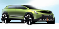 斯柯达三排7座全电动SUV Vision 7S，造型独特，空间布局有新意