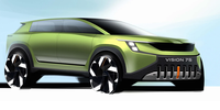 斯柯達(dá)三排7座全電動(dòng)SUV Vision 7S，造型獨(dú)特，空間布局有新意