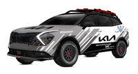 起亚SPORTAGE X-Pro拉力赛车预告图发布，外观采用了粗犷的装饰