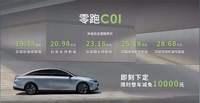 零跑推出全新車型C01，隔日正式登陸港交所，股價出現(xiàn)大幅下降