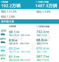 9月汽车销量榜：Model Y夺冠，比亚迪成最大赢家！