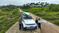 BJ40海南東海岸環(huán)島，體驗(yàn)沖浪和跳傘的極限樂趣