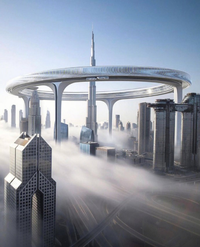 迪拜将建全球最大环状建筑？自带轨道和观光吊舱！