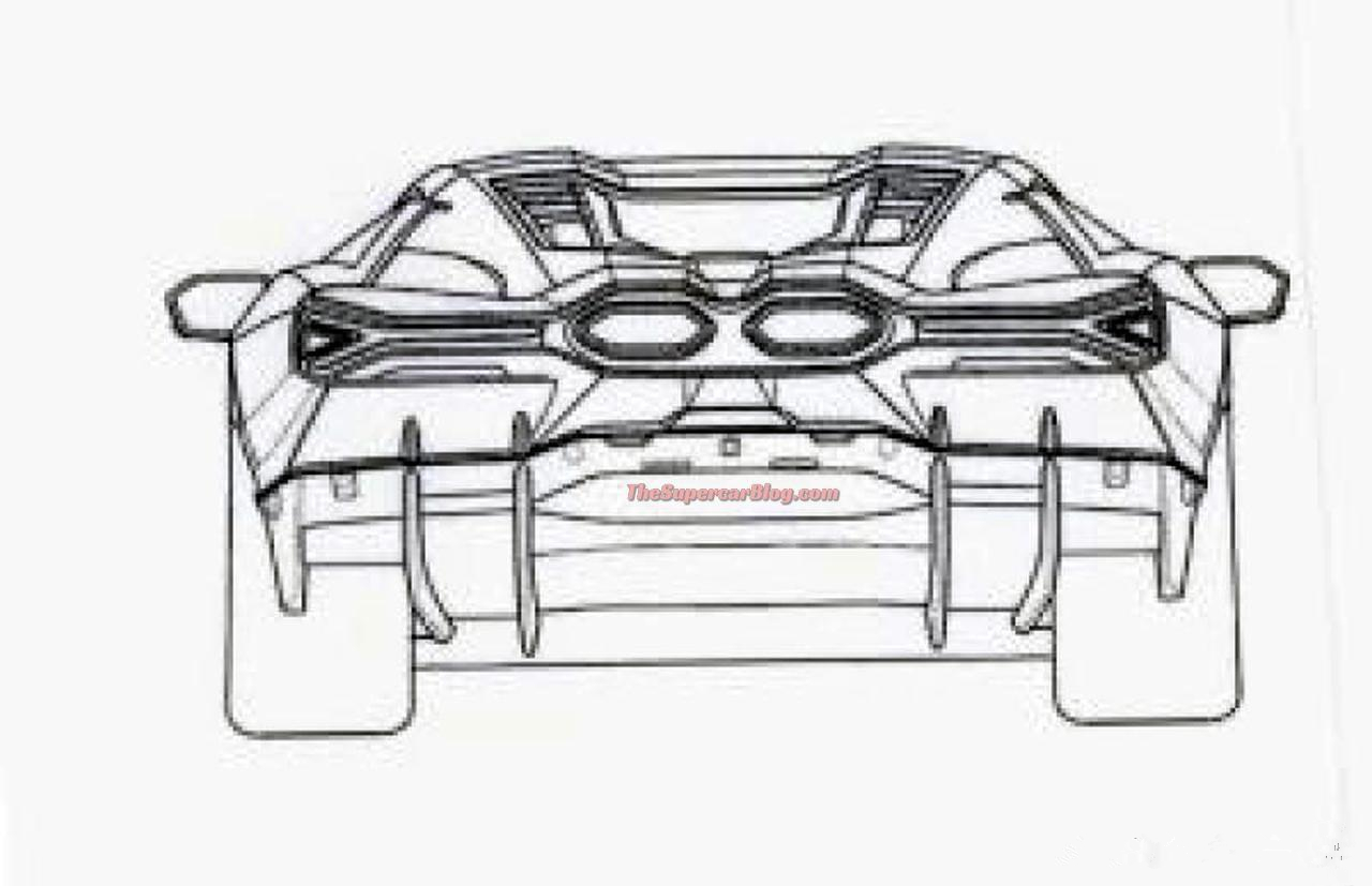 兰博基尼全新一代超跑专利图曝光，将搭载V12混动系统