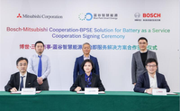 博世、三菱商事和蓝谷能源达成新能源汽车电池租赁金融服务战略合作