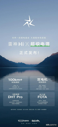 吉利發布雷神HiX超級電混，銷量能不能追上比亞迪？