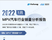 2022年1月乘用车MPV销量排行分析简报