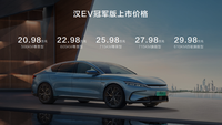 低配寶馬3系的價(jià)格,比亞迪漢EV冠軍版回頭率高!