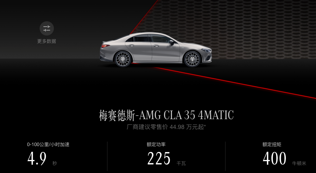配置/车色有变化，2023款改款AMG CLA 35上市，售44.98万元