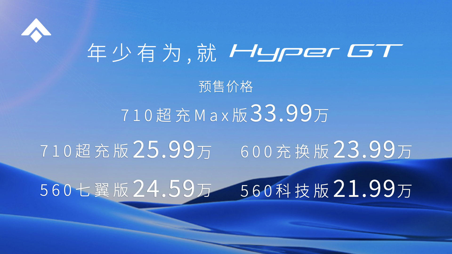 21.99万起，Hyper GT预售，最具少年感的豪华纯电品牌