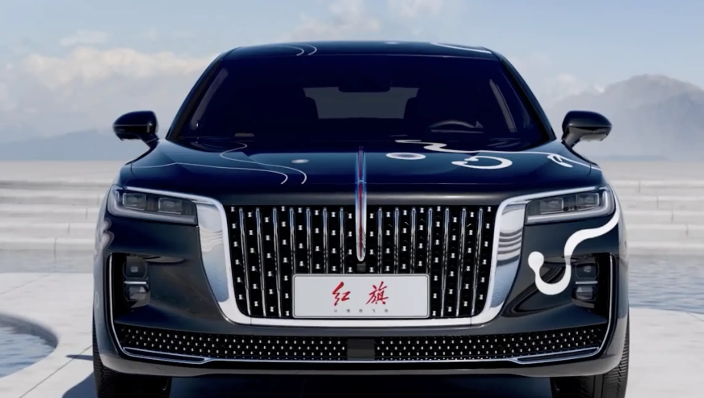 红旗H9+不息艺术版官图发布，融入中国瓷器花纹元素，3.0T V6动力