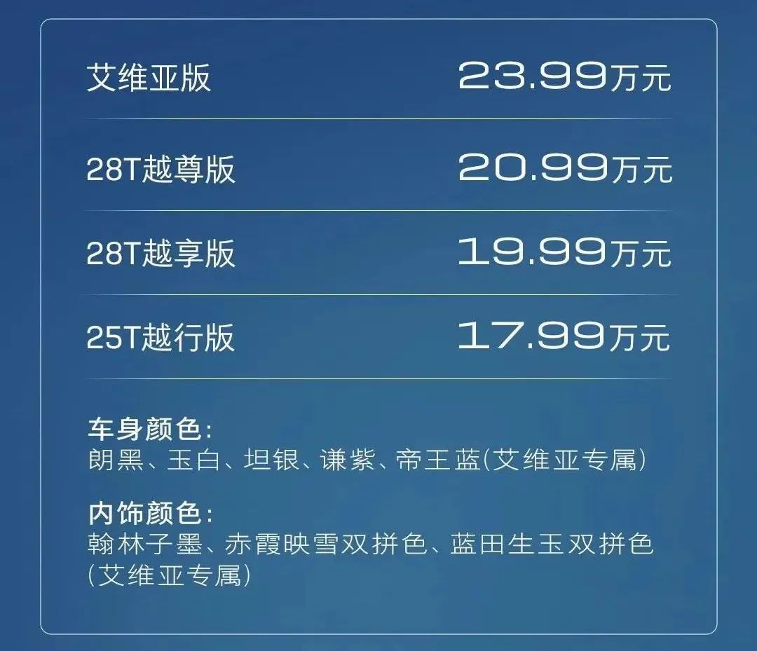 全新别克君越上市，17.99万元起，卷翻合资中大型车？