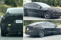 全新Model 3諜照再度曝光！用上了最新HW4自動(dòng)駕駛硬件