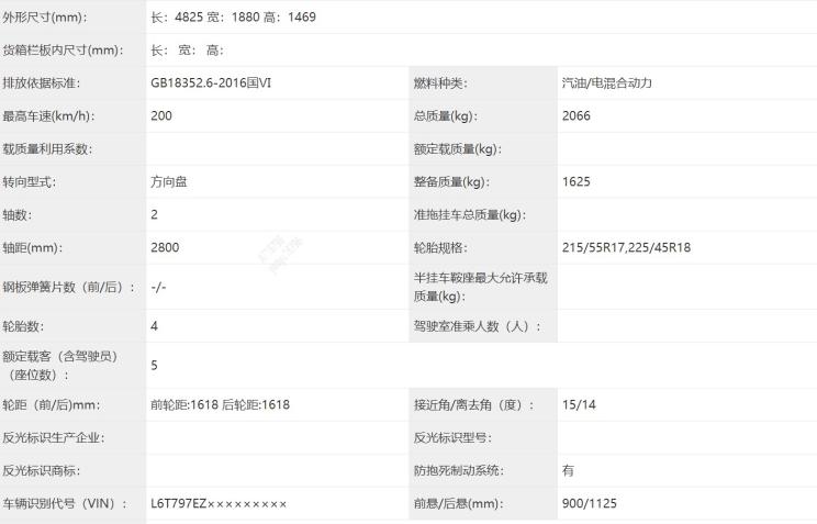 外觀動力升級 吉利新款星瑞申報圖曝光