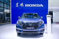 2023粵港澳大灣區(qū)車展，新款東風(fēng)本田UR-V亮相，涂裝藍(lán)色