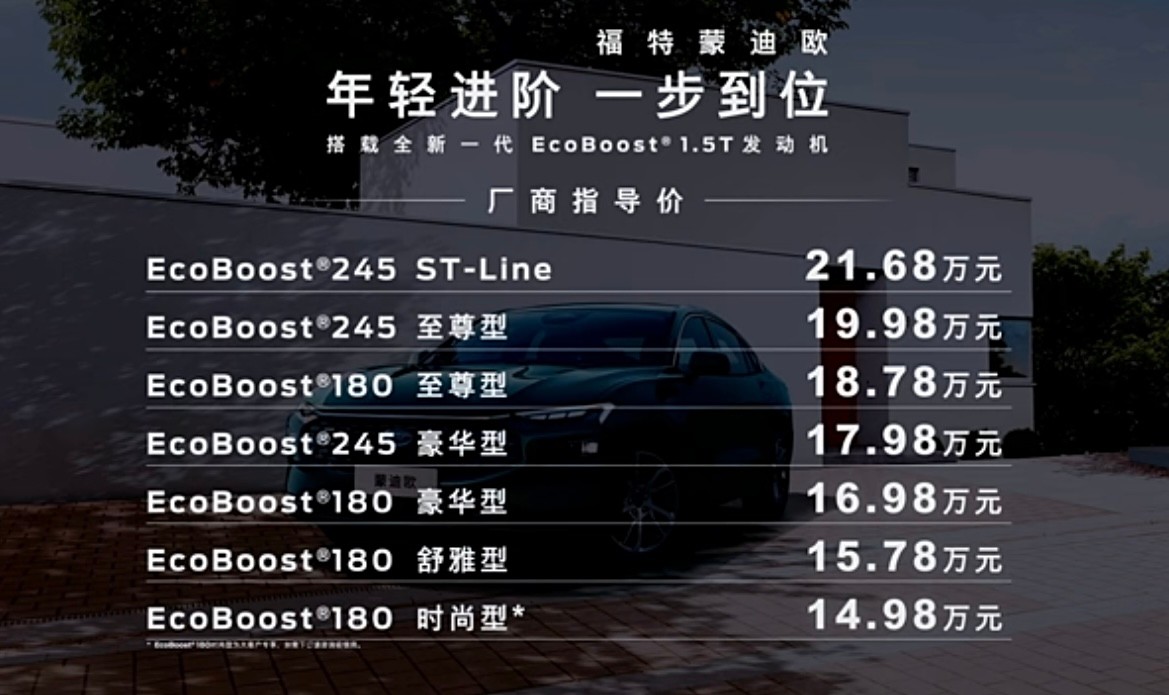 14.98万起售，1.5T+8AT真香！ 2023款蒙迪欧上市，更值得买了？