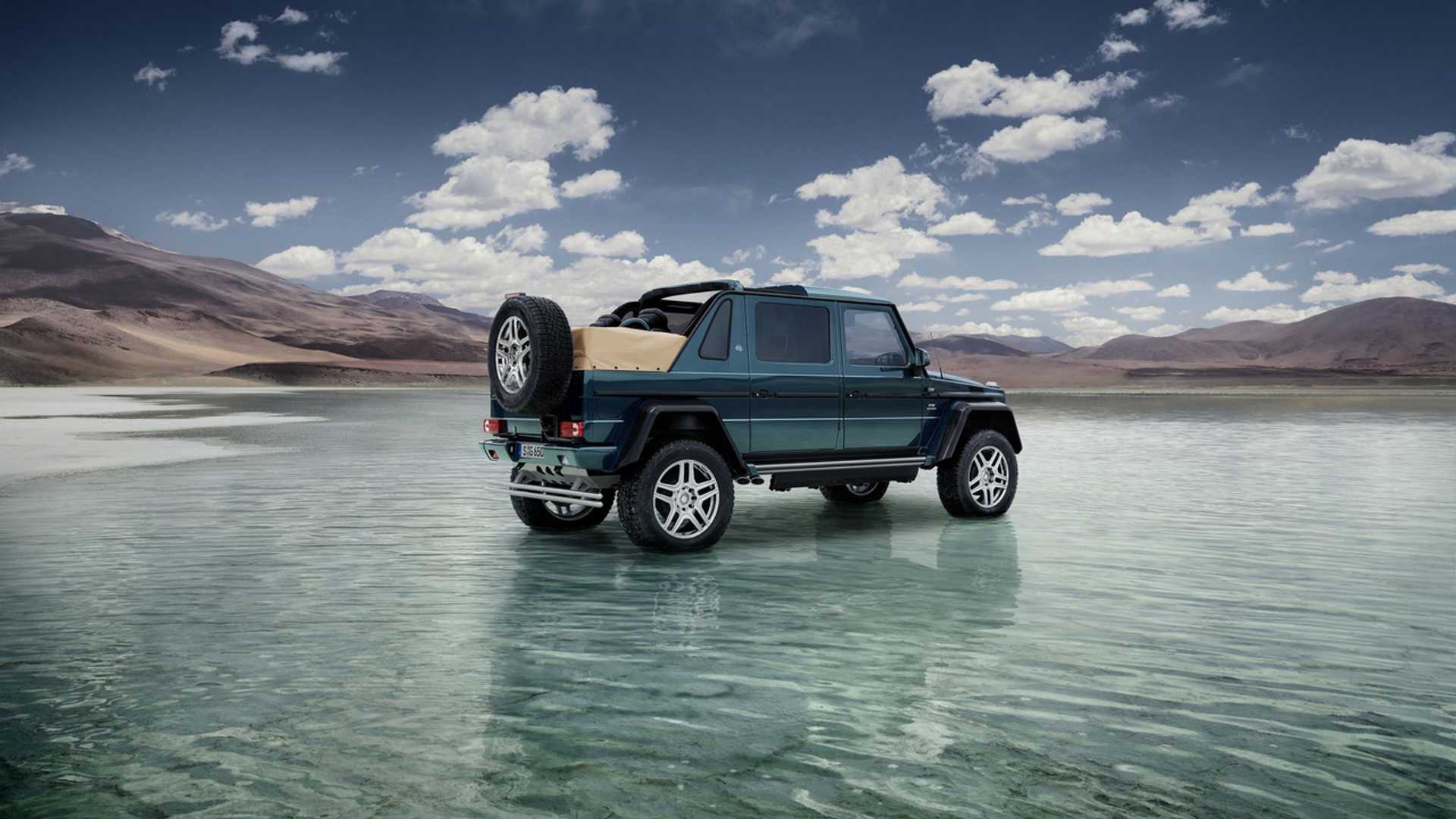 迈巴赫G650 Landaulet 伪装车与电动EQG同框，敞篷大G也要出电动？