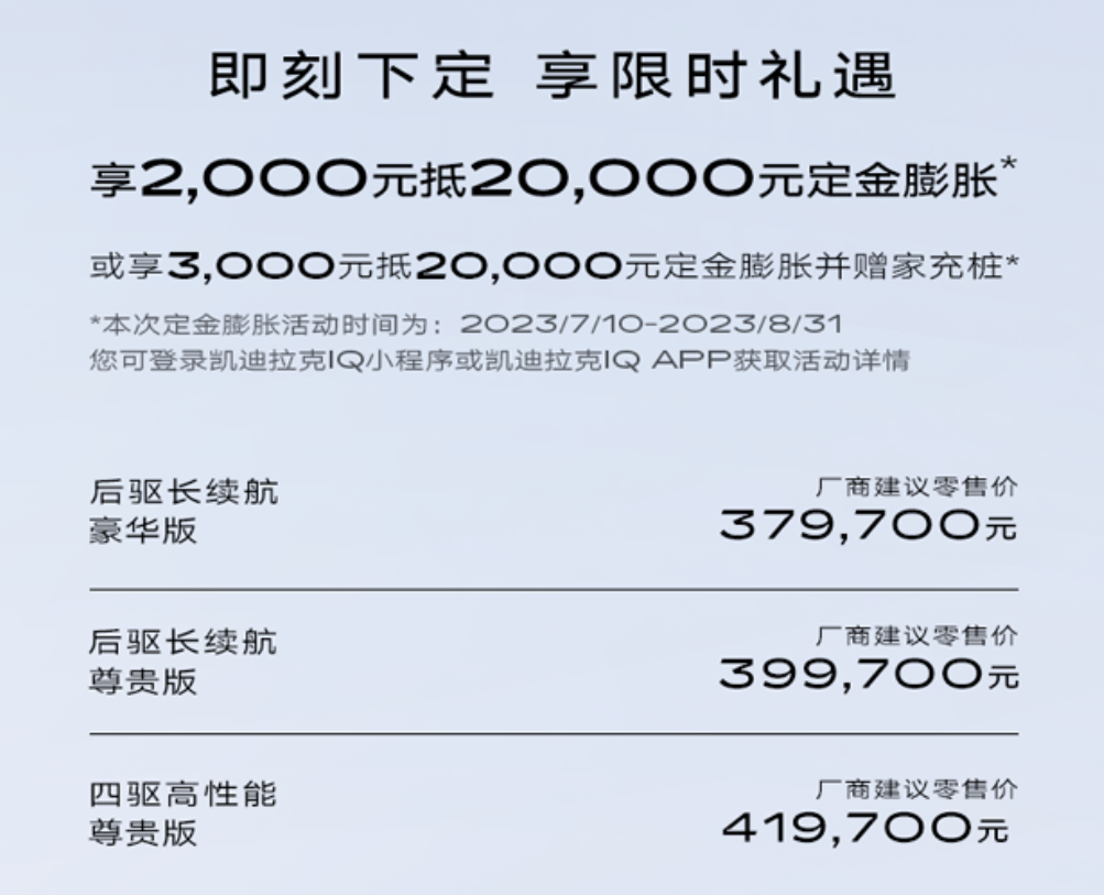 剑指Model Y？凯迪拉克锐歌31.97万起，有吸引力吗