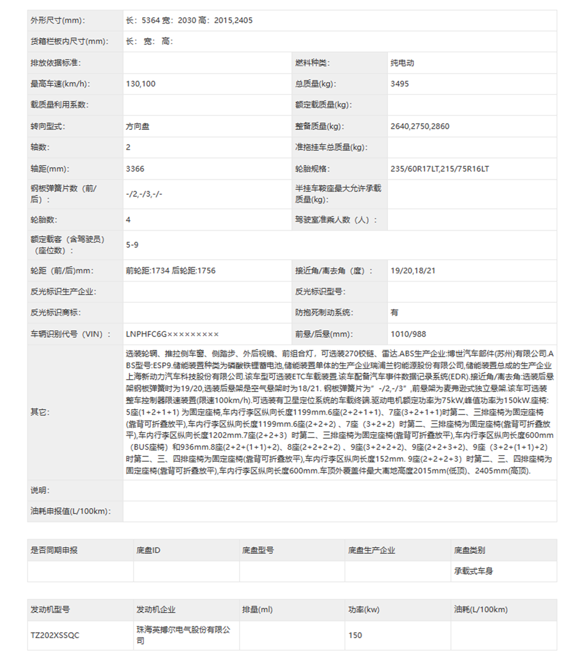 依维柯聚星电动版正式申报，外观很前卫时尚，侧滑门，5-9座都有