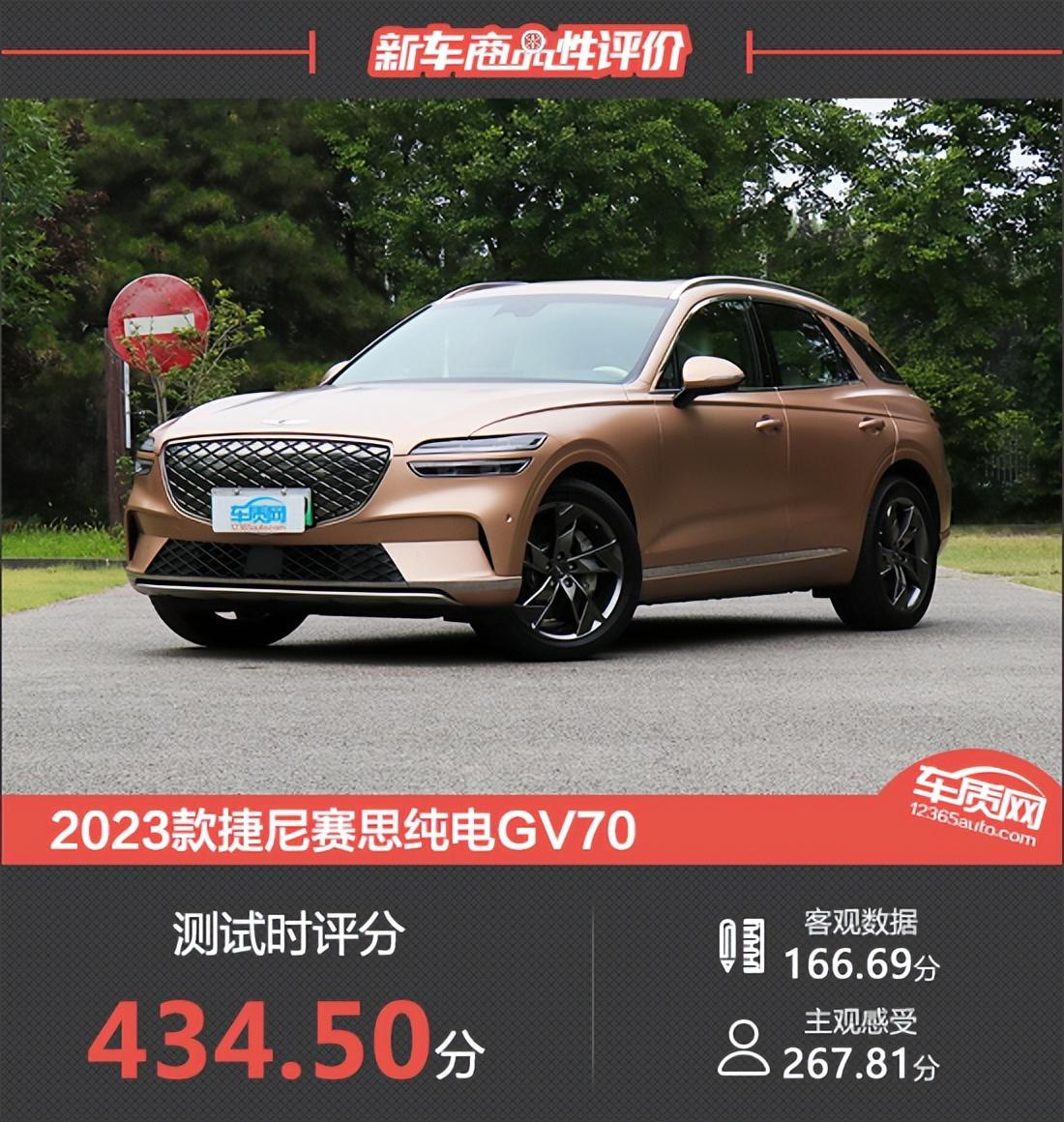 2023款捷尼赛思纯电GV70新车商品性评价