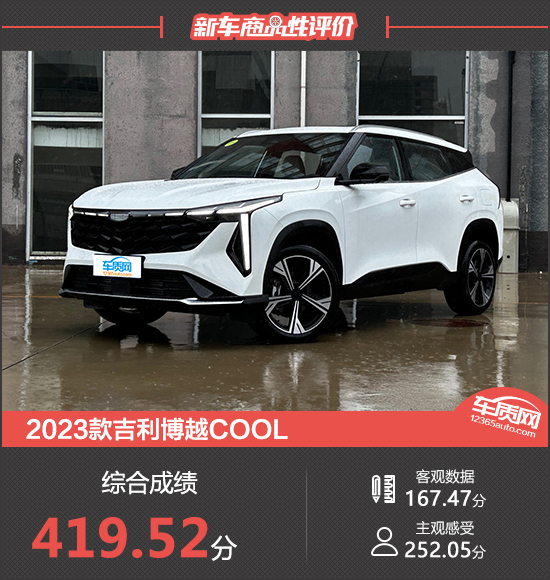 2023款吉利博越COOL新車商品性評價(jià)