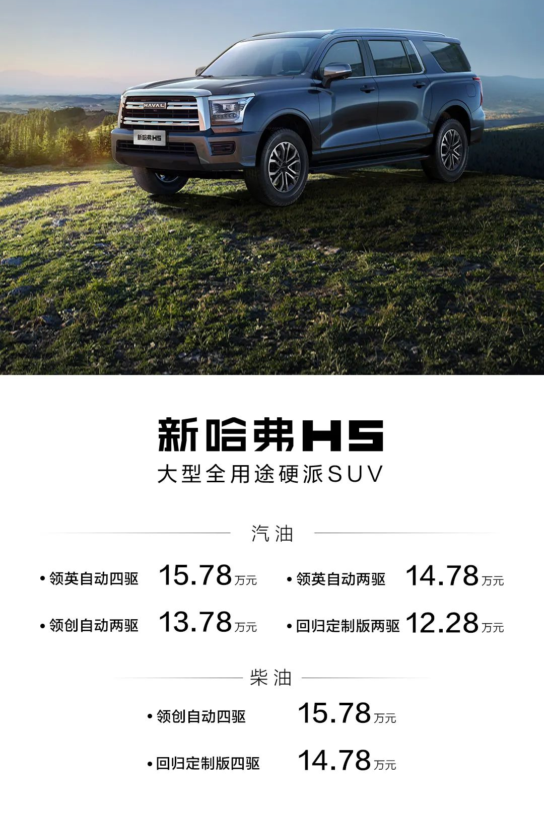 12.28萬起的硬派全尺寸SUV，非承載車身，同級無對手？
