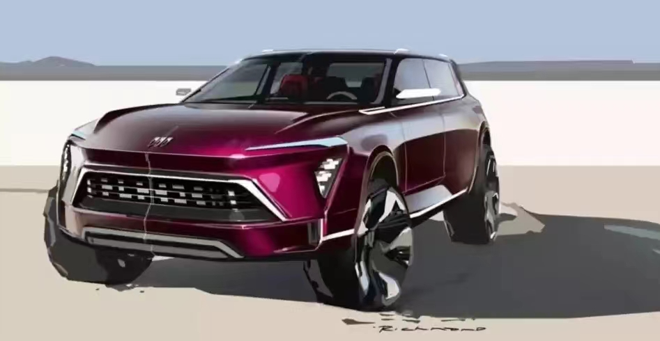 別克全新SUV效果圖曝光：定位中大型SUV，預計2024年上市！
