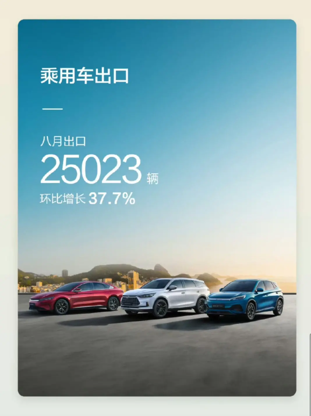 比亚迪9款车型销量破万,销量创新高