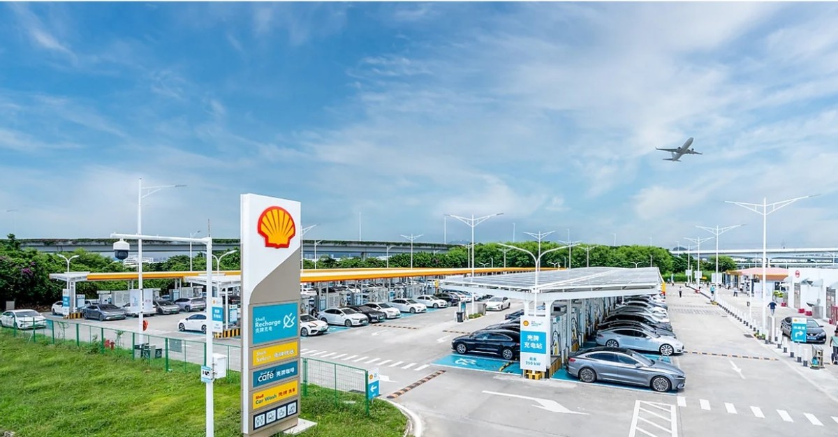 与比亚迪合资，壳牌全球最大充电站在深圳机场运营！
