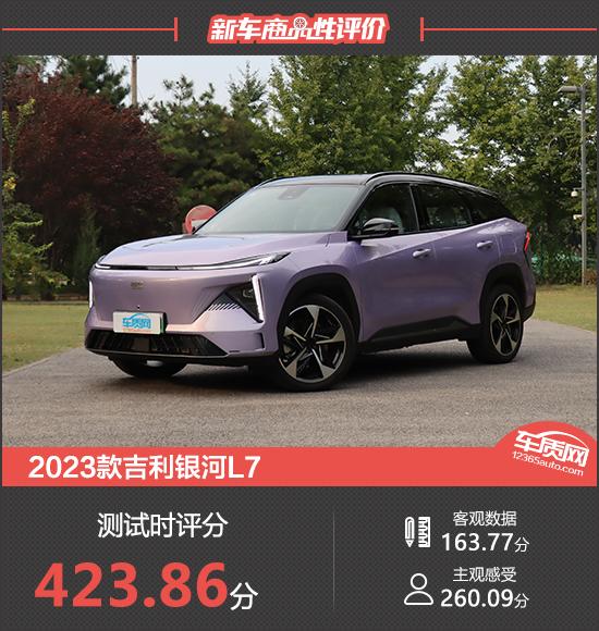 2023款吉利銀河L7新車(chē)商品性評(píng)價(jià)