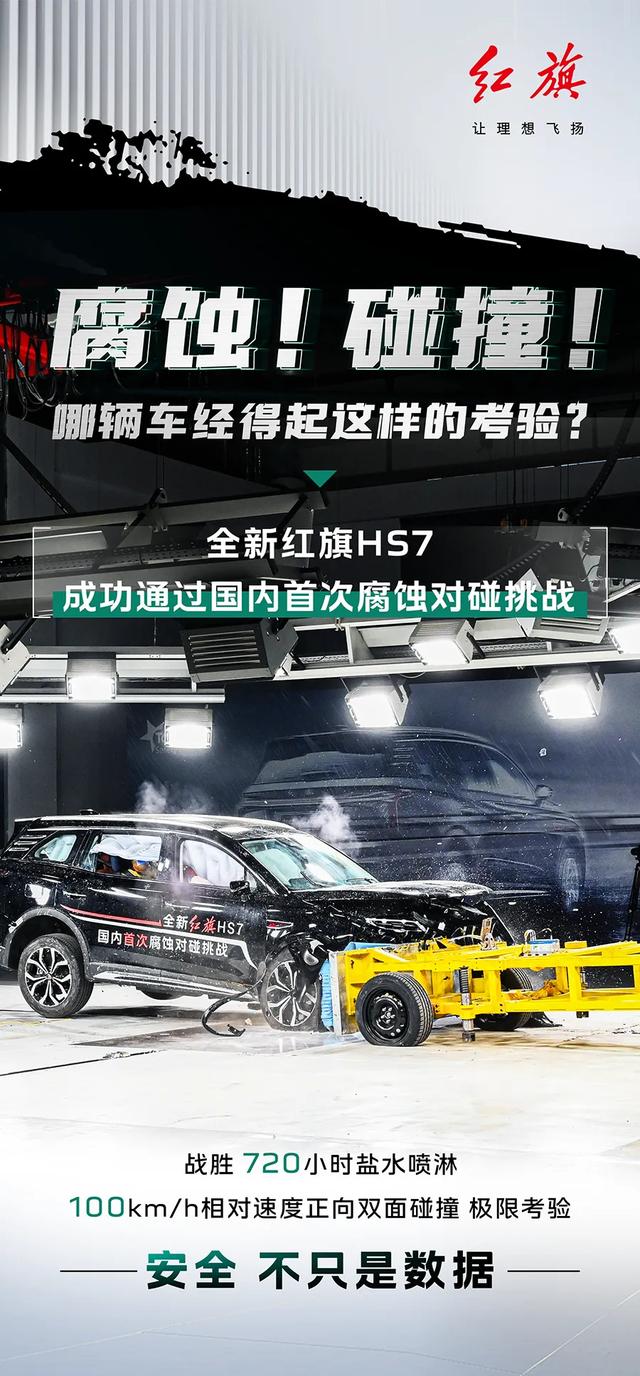 给国人长脸了！抗住720小时盐水腐蚀、双防撞梁，红旗再创巅峰