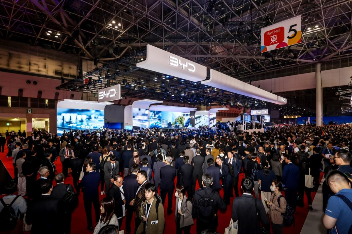 比亚迪亮相2023东京车展 ，全球化战略稳步推进