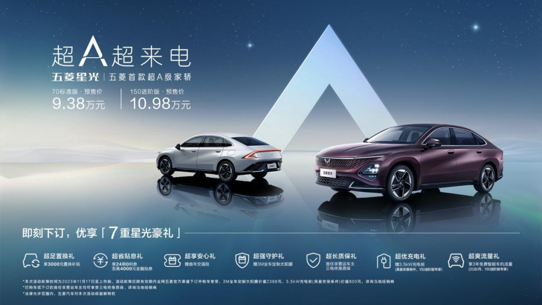 2023廣州車展:五菱星光預售