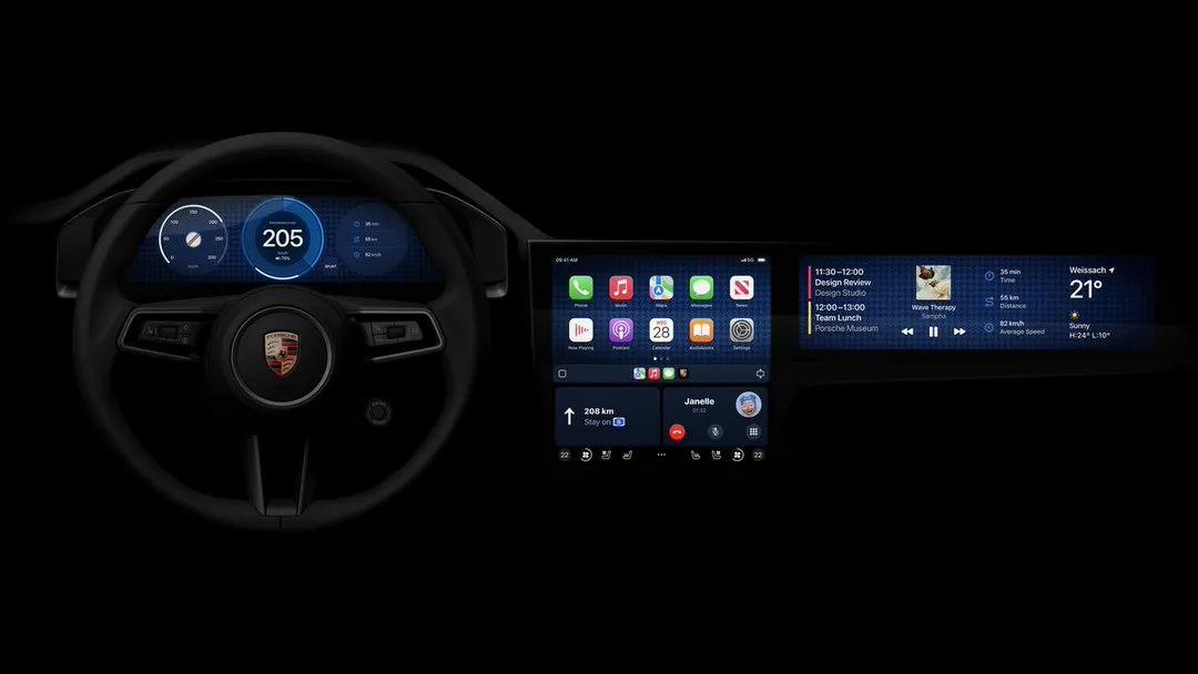 保時(shí)捷、阿斯頓馬丁車(chē)型將率先搭載蘋(píng)果新版 CarPlay