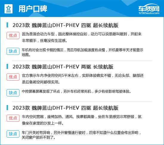 2023款魏牌蓝山DHT-PHEV完全评价报告